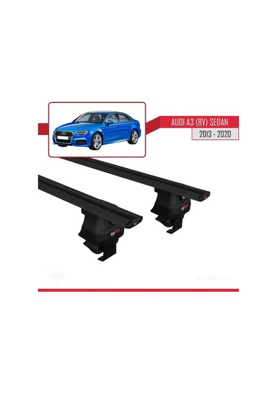Audi A3/s3 8v Sedan 2013-2020 Arası İle Uyumlu Ace-4 Ara Atkı Tavan Barı Siyah