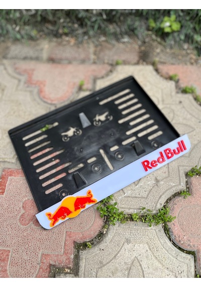 Redbull Motorsiklet Plakalık Beyaz 3d Model
