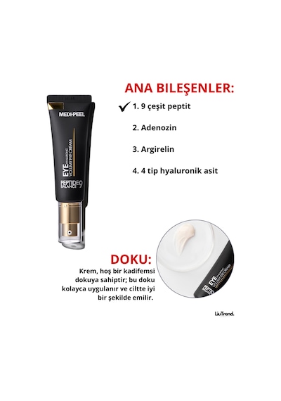 Medipeel Peptide 9 Hyaluronic Volumy Eye Cream 40 Ml Peptit İçeren Yenileyici Göz Kremi M0548