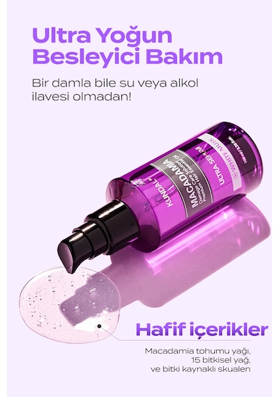 Kuru Ve Yıpranmış Saçlara Onarıcı Bakım Serumu Kundal Macadamia Ultra Hair Serum Cherry Blossom