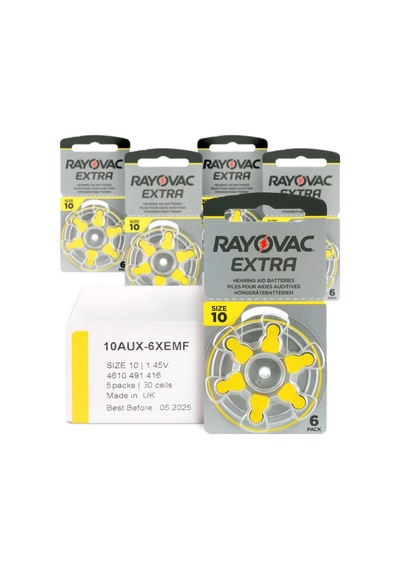 Rayovac Extra 10 Numara İşitme Cihazı Pili 6 x 5'li