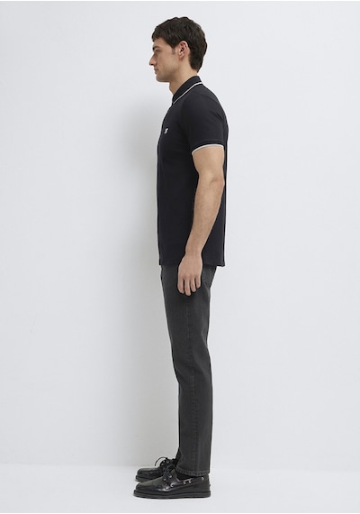 Mavi - Siyah Polo Tişört 0613266-900 Siyah