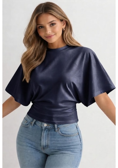 Flex Fashıon Kadın Bele Oturan, Geniş Kollu Üst Lacivert Bluz-tişört Lacivert - 876774097 Lacivert - 876774097 Lacivert Flex Fashıon Kadın Bele Oturan, Geniş Kollu Üst Lacivert Bluz-tişört Lacivert - 876774097 Lacivert - 876774097 Lacivert
