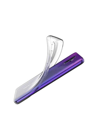 Oppo A9 2020 Kılıf Zore Süper Silikon Kapak Renksiz