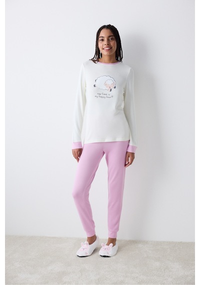 Penti Nap Time Lila Pantolon Pijama Takımı Çok renkli Penti Nap Time Lila Pantolon Pijama Takımı Çok renkli