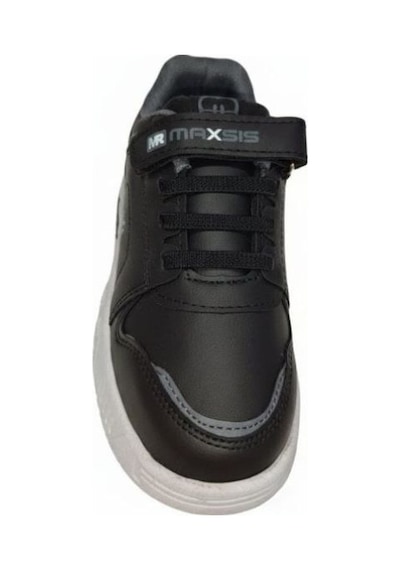 Erkek Çocuk Için Esnek Tabanlı Konforlu Yürüyüş Ve Günlük Kullanıma Uygun Sneaker Ayakkabı Siyah - Füme