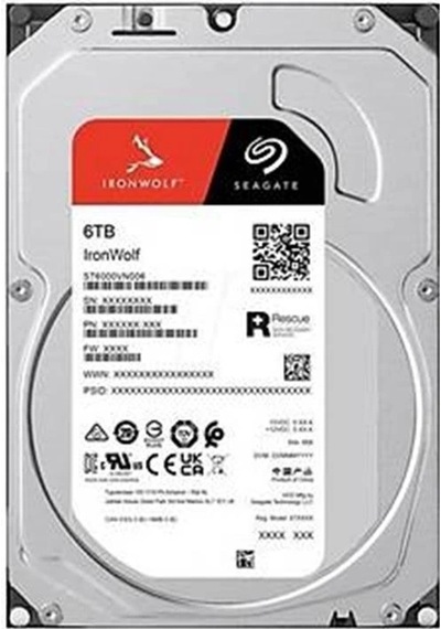 Seagate 6tb Ironwolf 256mb 5400rpm 3.5" Sata 3.0 Nas St6000vn006 Harddisk