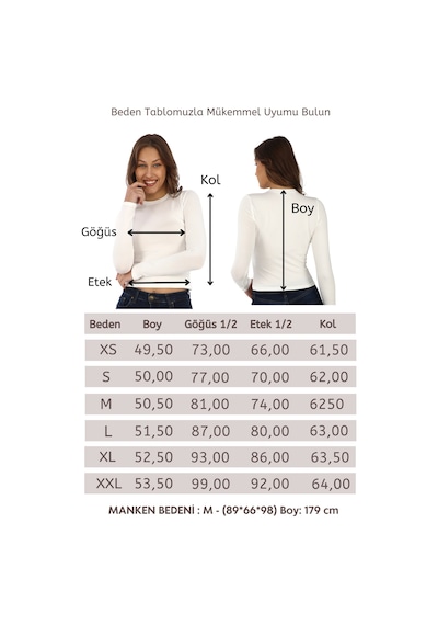 Likralı Pamuk Tişört-slim Fit -krem Bej