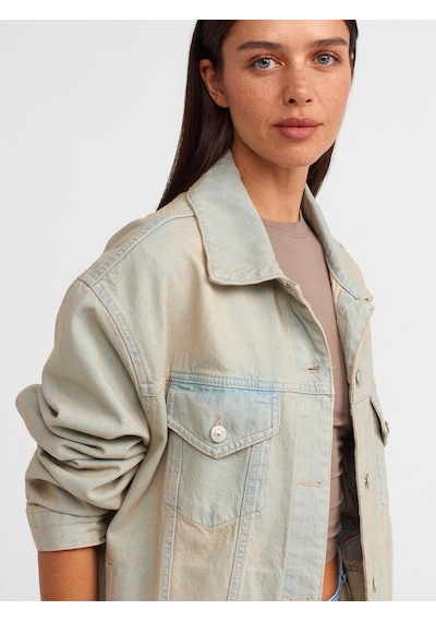 Dilvin Oversize Tint Yıkama Denim Mont Tint
