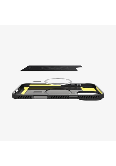 Spigen İphone 16 Pro Max İle Uyumlu Kılıf Rugged Armor Magfit Magsafe Özellikli Matte Black Siyah