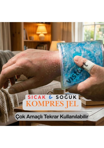 Vistart Soğuk Kompres Buz Jeli Cold Packsporcu Buz Torbası Şişlik Giderici 13x13cm 20 Adet