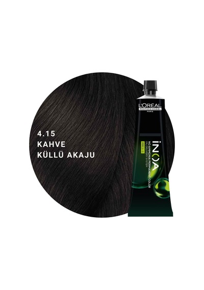 L Oréal Professionnel Inoa Saç Boyası 60gr - 4.15 Kahve Küllü Akaju