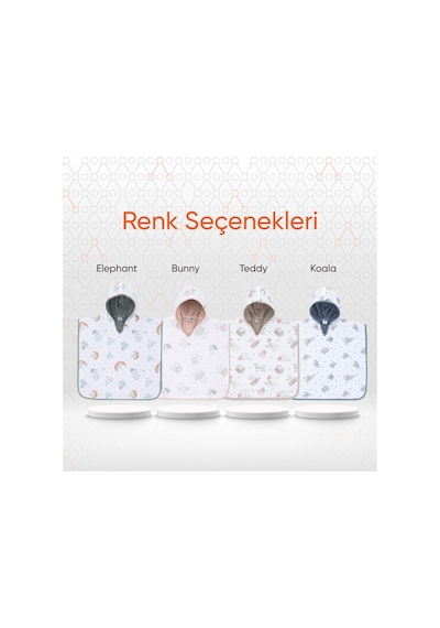 Gezenbebe Hero Desenli Müslin Ve Havlu Bebek Çocuk Pançosu 001