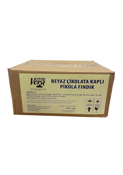 Vera Beyaz Çikolata Pikola Fındık 3 KG