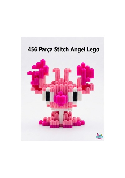 Büyük Boy 456 Parça Stitch Angel 3d Yapboz Bricks Figür Yapı Oyuncağı