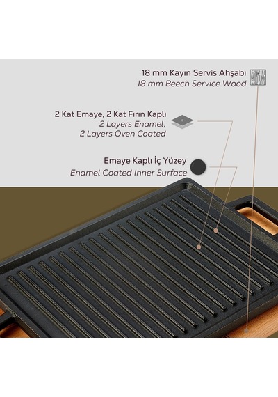 Döküm Plaka, 22x30, Ahşap Altlı - Lv As 127 Çok Renkli
