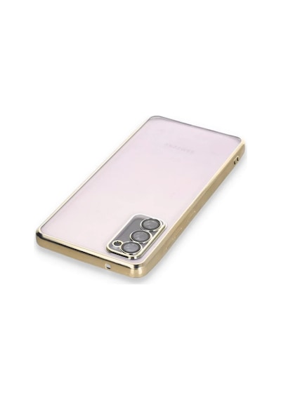 Samsung Galaxy Uyumlu , S20 Fe Kılıf Razer Lensli Silikon - Gold
