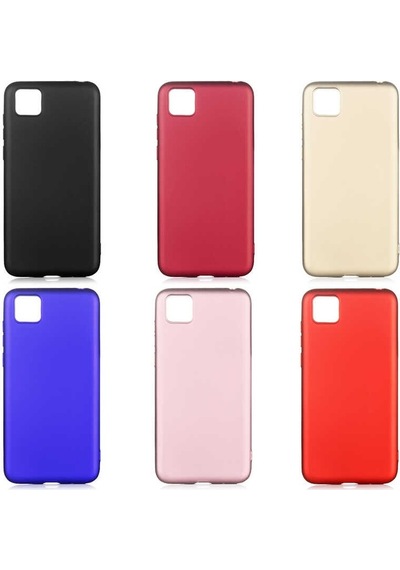 Noktaks - Huawei Uyumlu Huawei Y5p - Kılıf Mat Renkli Esnek Premier Silikon Kapak - Siyah
