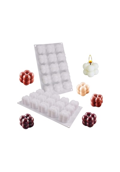 Bubble Mum Silikon Kalıbı 3d Mini Çoklu Bubble Kalıbı Bakeware 15 Li
