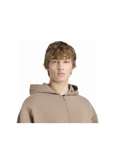 Adidas M Sl Fz Hd Bej Erkek Sweatshirt Ku8004