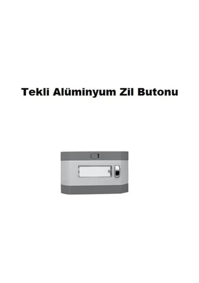 Tekli Alüminyum Zil Butonu
