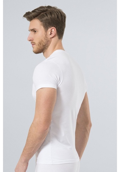 Türen Erkek Likralı T-shirt 164/beyaz 001