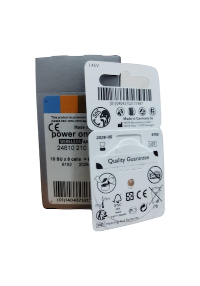 Powerone 10 Numara Işitme Cihazı Pili 5 Paket 30 Adet