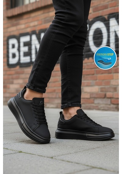 United Colors Of Benetton Siyah Bağcıklı Erkek Sneaker Bnı-12081 M
