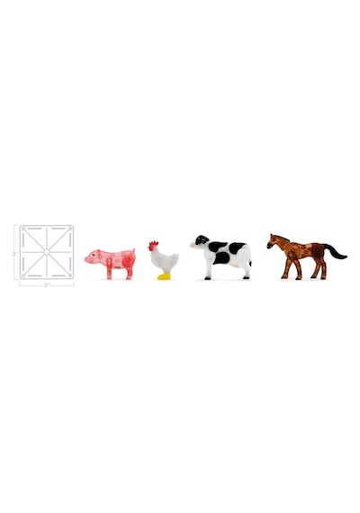 Magna-tiles - Çiftlik Hayvanları - 25 Parça