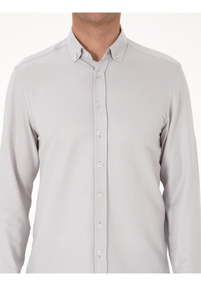 Pierre Cardin Erkek Gri Gömlek Desenli 50311487-vr024 Gri