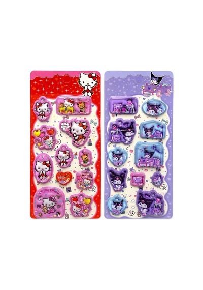 Hello Kitty Kuromi Sulu Sticker 2'li Diğer