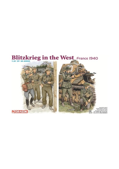Dragon 6347 1/35 Ölçek, Batı'da Yıldırım Savaşı Figürleri Fransa 1940 , Plastik Model Kiti-59420