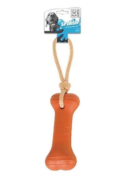 M-pets Splash Bones Halatlı Köpek Oyuncağı Turuncu 43x8x5 Cm 244-50071.01 Renkli