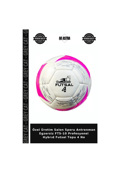 Özel Üretim Salon Sporu Antrenman Egzersiz Fts-10 Profesyonel Hybrıd Futsal Topu 4 No Çok Renkli