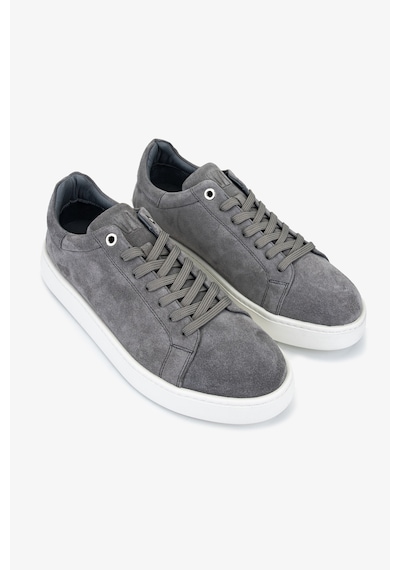Valmenti Erkek Hakiki Deri Gri Sneakers & Spor Ayakkabı 04 4411 Erk Ayk Y26 Grı Suet