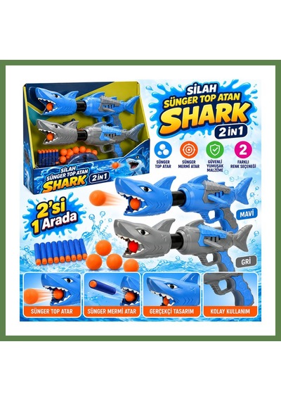 Bezos S. Sünger Top Atan Shark 2in 10top Hb006