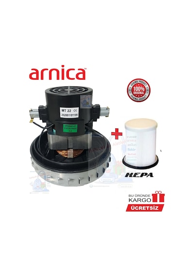 Arnica Bora 4000 Süpürge Motoru +Filtre