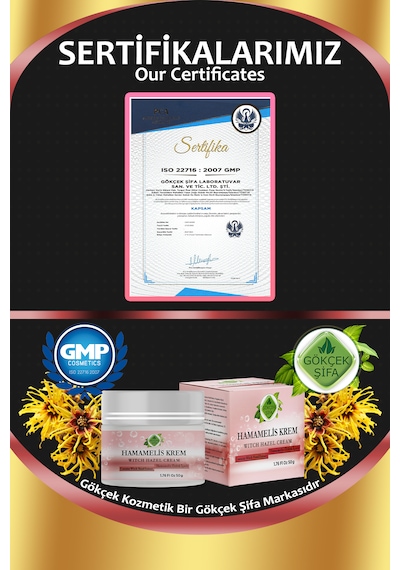 Gökçek Şifa Hamamelis Krem 50 ML