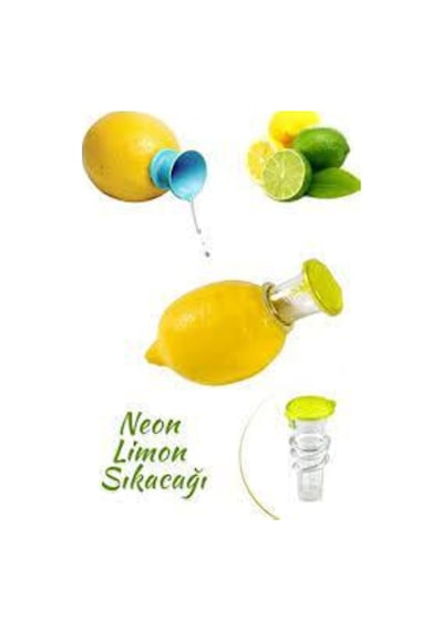 Limon Sıkacağı Kapaklı Neon Renkli Limonmatik