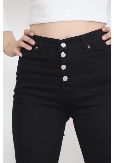 Mokashopin - İspanyol Paça Pantolon Siyah - 12275.1431. 001