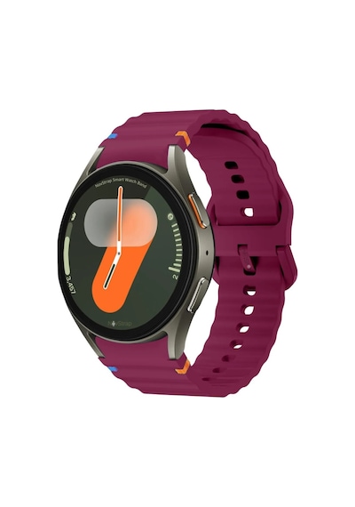 Samsung Galaxy Uyumlu Watch 4 5 6 7 Fe 40 44 Classic 42 43 46 47 Mm Kordon Dekoratif Örgü Çizgili Spor Silikon Kayış