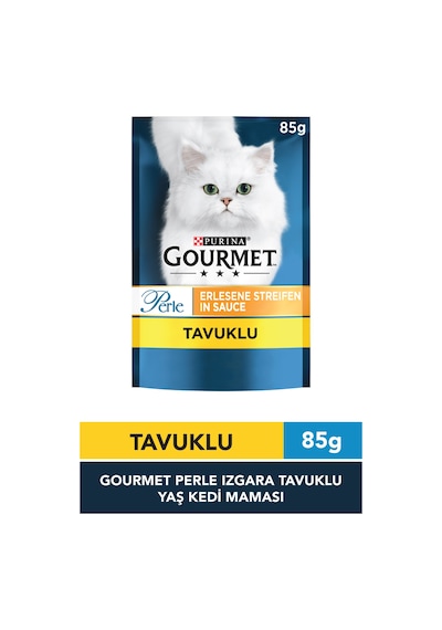 Purina Gourmet Perle Izgara Tavuklu Pouch Yetişkin Kedi Yaş Maması 85 G