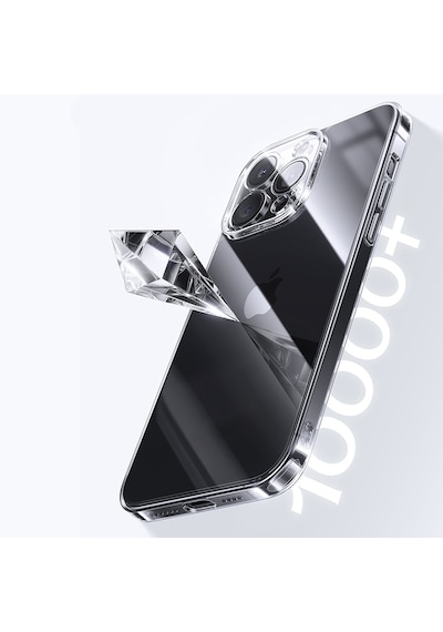 Apple Uyumlu iPhone 15 Pro Max Şeffaf Kılıf Kamera Korumalı 0.7mm Fit Silikon