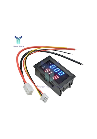 100v 10a Redblue-10a Dijital Voltmetre Ampermetre Dc 0-100v 0-200v 0-10a Led Araba Motosiklet Akım Ölçer Volt Test Cihazı 43843220