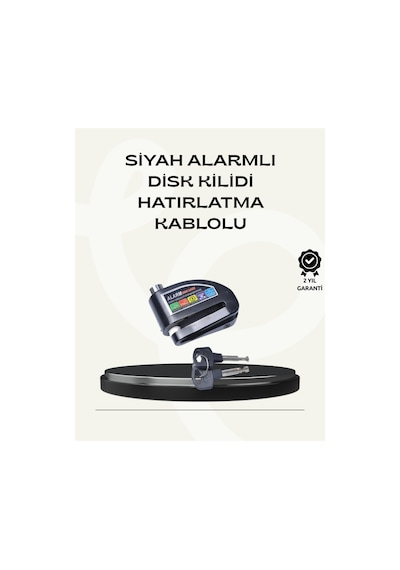 Çift Modlu 110db Alarmlı Disk Kilidi Suya Dayanıklı Çok Renkli