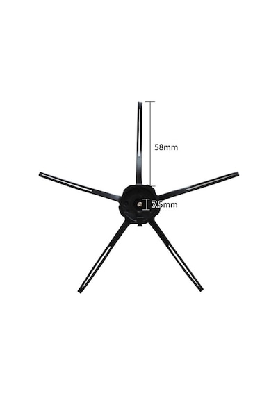 Roborock S51 Uyumlu 2'li Yan Fırça Siyah (2 Adet)
