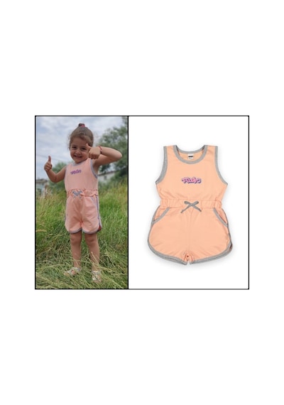 Novy Baby Sıfır Kol Çocuk Şort Tulum - 1-5 Yaş - 2090