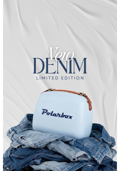 Bruma Classic - Denim 6l Sıcak Ve Soğuk Tutucu Thermo Çanta Mavi Altın - Siyah
