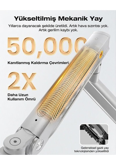 Lexroo North Bayou A5-xs 17''-32'' Tek Kol 2-9 Kg Vesa Uyumlu Monitör Standı Gri