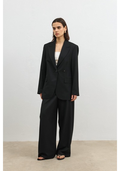 Antioch Kruvaze Kadın Blazer Siyah